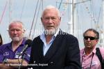 ID 5814 Sir Robin Knox-Johnston addresses the crewmembers and the public before the 2009/10 Round the World Clipper Race fleet leave Portsmouth Harbour in England on 31 August on to make their way north to...